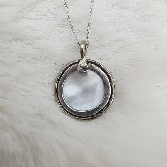 NEW Free Spirit Peyote Bird Silver Chain Necklace Lotus Flower Coin Pendant